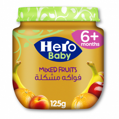 HERO BABY MIXED FRUITS JAR 125 GM